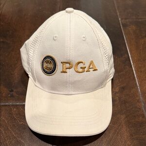 PGA White and Gold Cap